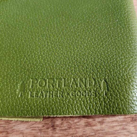 Portland Leather Large Wrap Journal Mantis Green Pebbled Unicorn Refill 9x5.5 - Picture 2 of 6